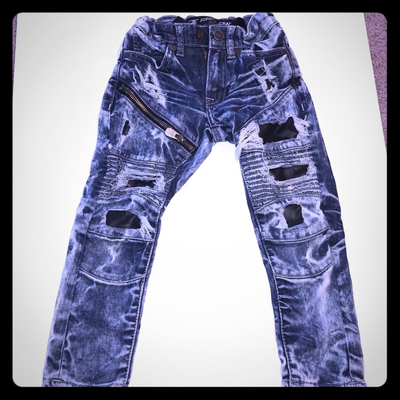 Boys Distressed Jeans - Picture 1 of 5